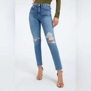 NWT GOOD AMERICAN Good Legs Cigarette Jeans